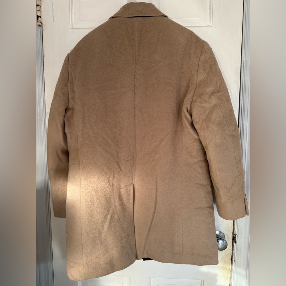 Lauren Ralph Lauren Men's Wool Blend Down/Feather Camel Coat - Picture 2 of 16